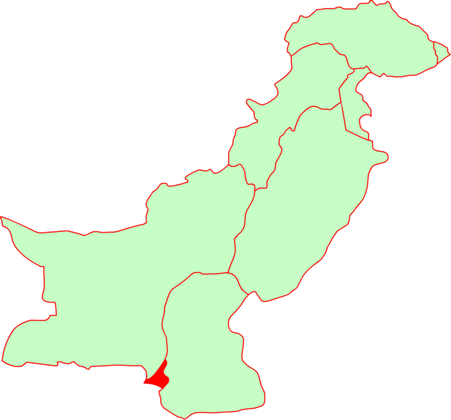پرونده:Location of Karachi.png